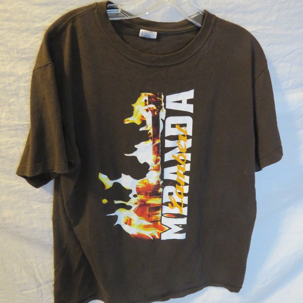 Nirvana Graphic Tee - Black with Flame Guitar Print